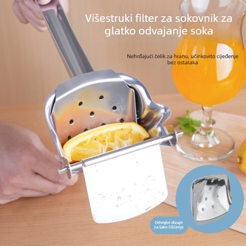 Ručna sokovnica od nehrđajućeg čelika za limun i naranču