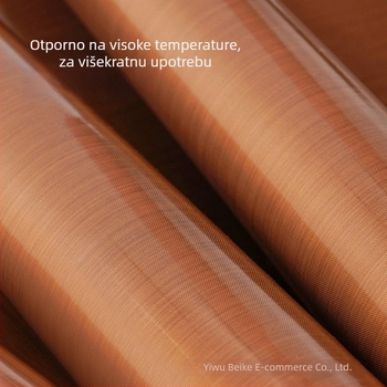 Ponovno upotrebljivi neljepljivi liner za pečenje u pećnici, otporan na visoke temperature, tepsija-liner za kekse i meringe, za kućnu i komercijalnu uporabu.