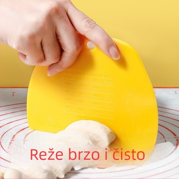 Dvostrani rezac s graduiranom ljestvicom i debelom spatulom za palačinke, kremu, tijesto, kolače i parena peciva