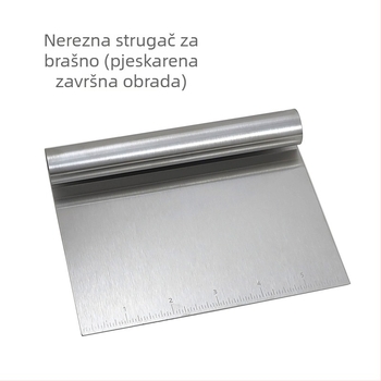 Škrabac od nehrđajućeg čelika s mjernom skalom, kuhinjski alat za pečenje, škrabac za rižine rezance