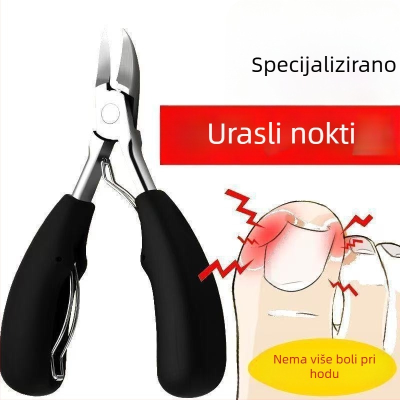Klešta za nokte s orlovim kljunom, s nagnutim otvarom, za debele i tvrde nokte
