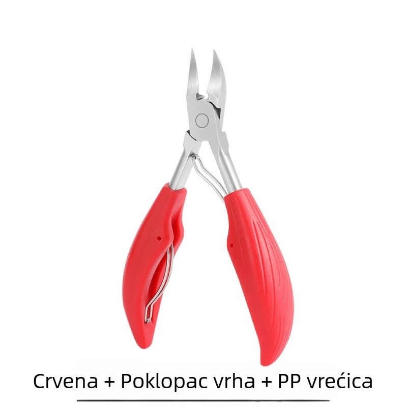 Klešta za nokte s orlovim kljunom, s nagnutim otvarom, za debele i tvrde nokte