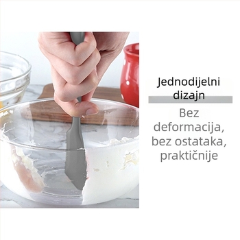 Set silikonskih alata za pečenje, 5 ili 6 komada, špatule, silikonska strugalica, četka za ulje, miješalica za jaja, otporan na visoke temperature