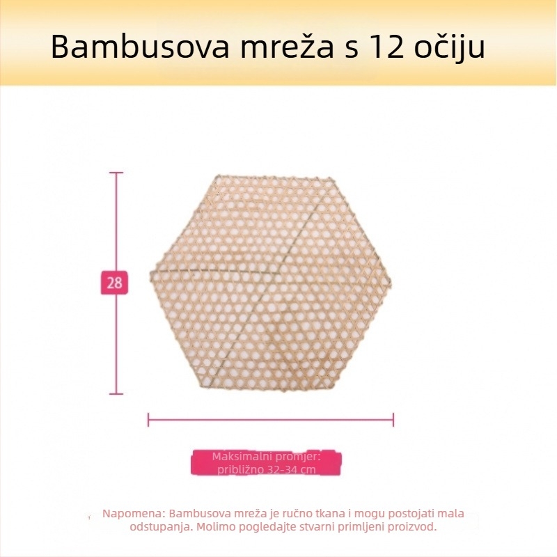 Bambusova neprimljajuća podloga za dno lonca, za dinstano meso i juhe