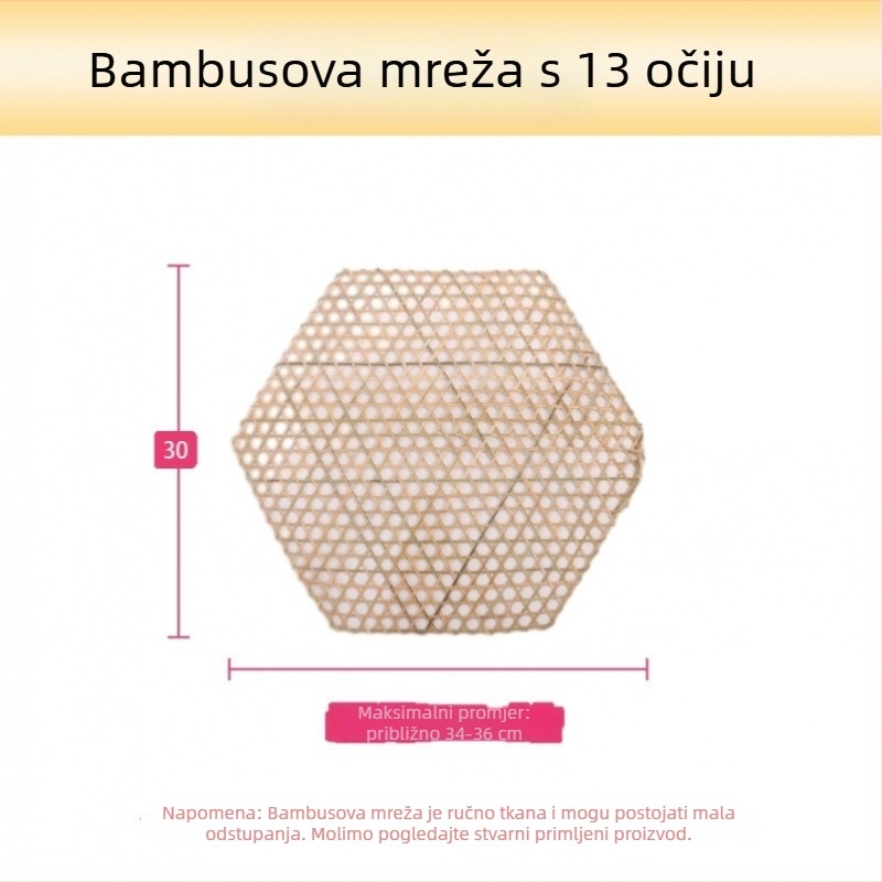 Bambusova neprimljajuća podloga za dno lonca, za dinstano meso i juhe