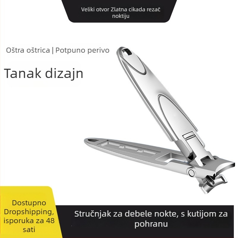 Ultra-tanki nokatni kliješt od nehrđajućeg čelika s velikim otvorom, periva kutija skrivenog skladištenja