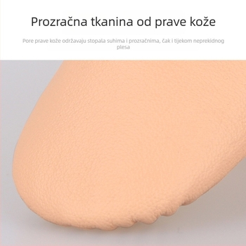 Baletanke za djevojčice, cipice s mekanom potplatom, dječje plesne cipele s dizajnom mačjih šapa, joga tenisice od svinjske kože