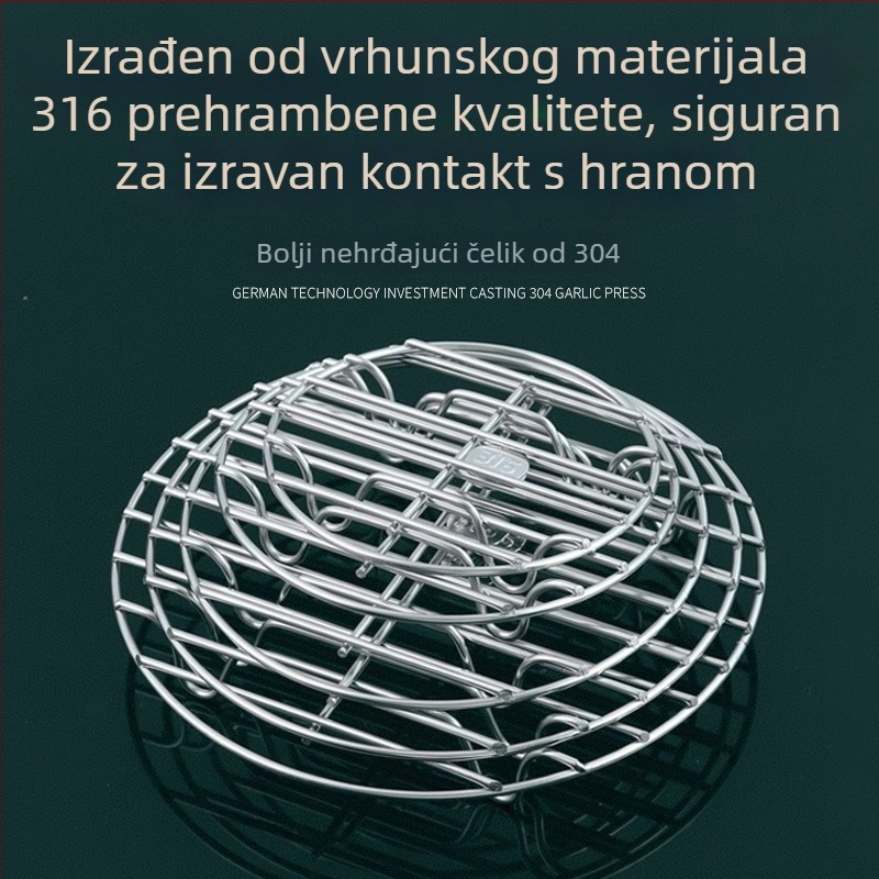 Parna mreža od 316 nerđajućeg čelika, univerzalna mreža za paru jaja, pogodna za wok i košaru za paru