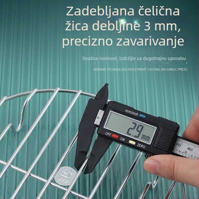 Parna mreža od 316 nerđajućeg čelika, univerzalna mreža za paru jaja, pogodna za wok i košaru za paru