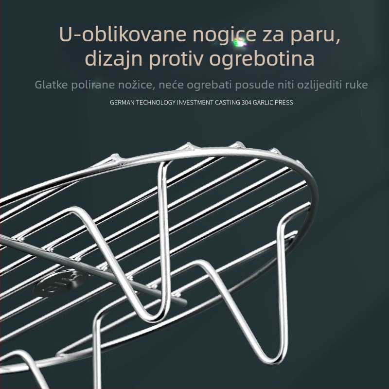 Parna mreža od 316 nerđajućeg čelika, univerzalna mreža za paru jaja, pogodna za wok i košaru za paru