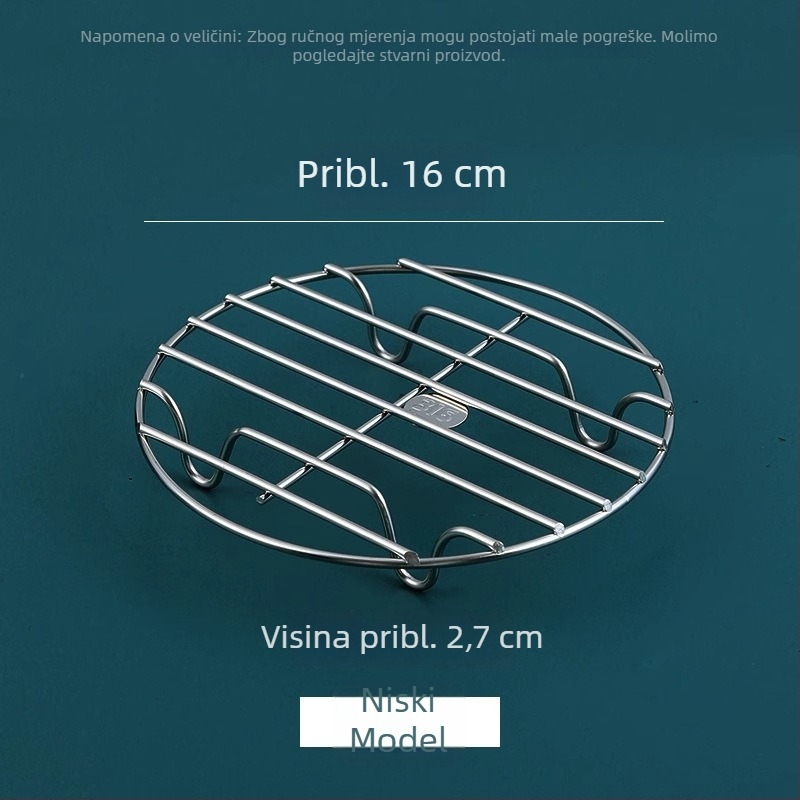 Parna mreža od 316 nerđajućeg čelika, univerzalna mreža za paru jaja, pogodna za wok i košaru za paru