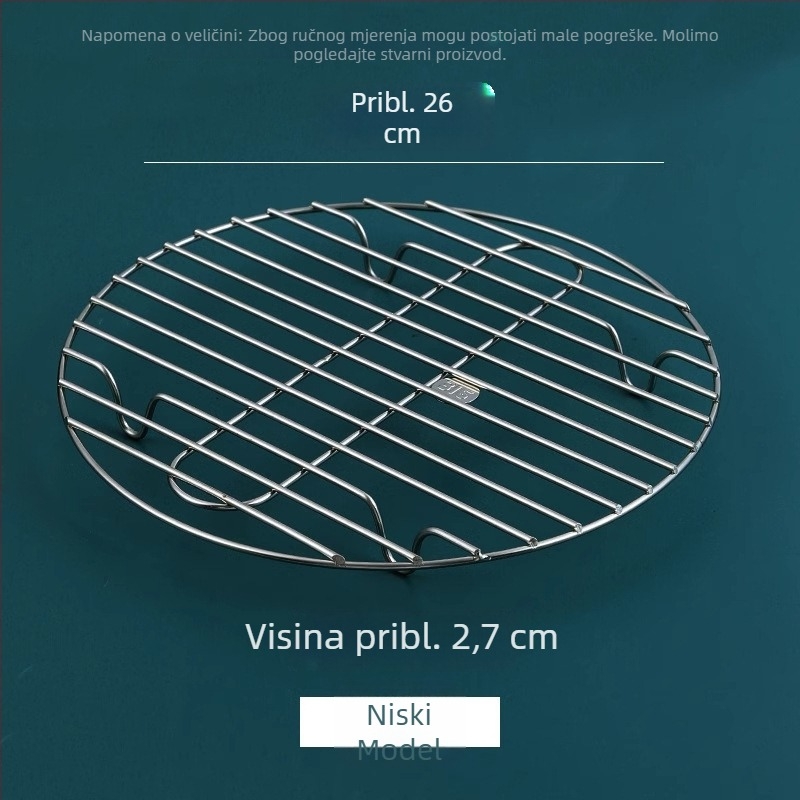 Parna mreža od 316 nerđajućeg čelika, univerzalna mreža za paru jaja, pogodna za wok i košaru za paru