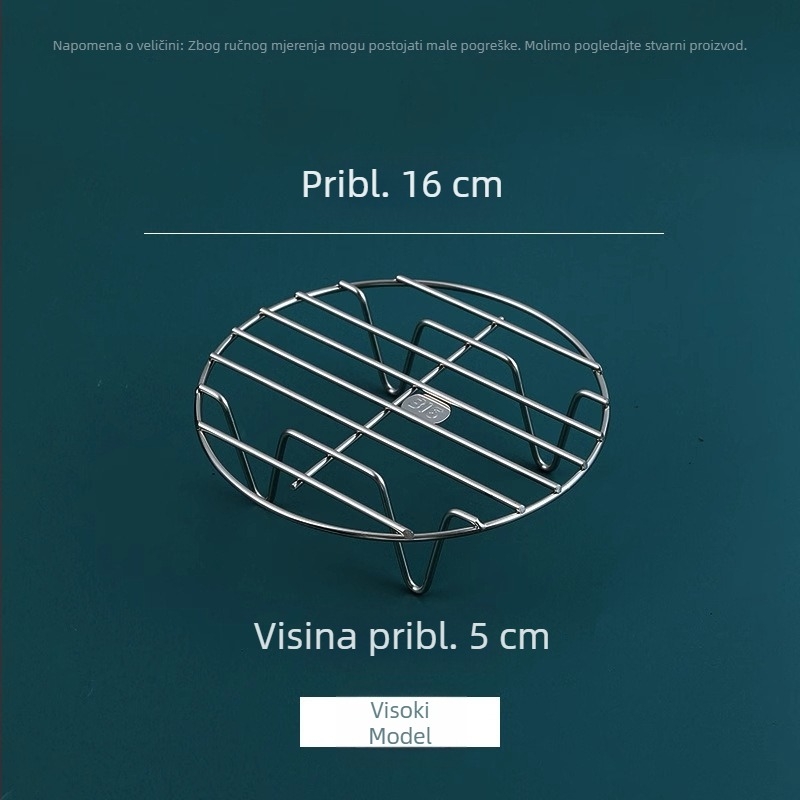 Parna mreža od 316 nerđajućeg čelika, univerzalna mreža za paru jaja, pogodna za wok i košaru za paru