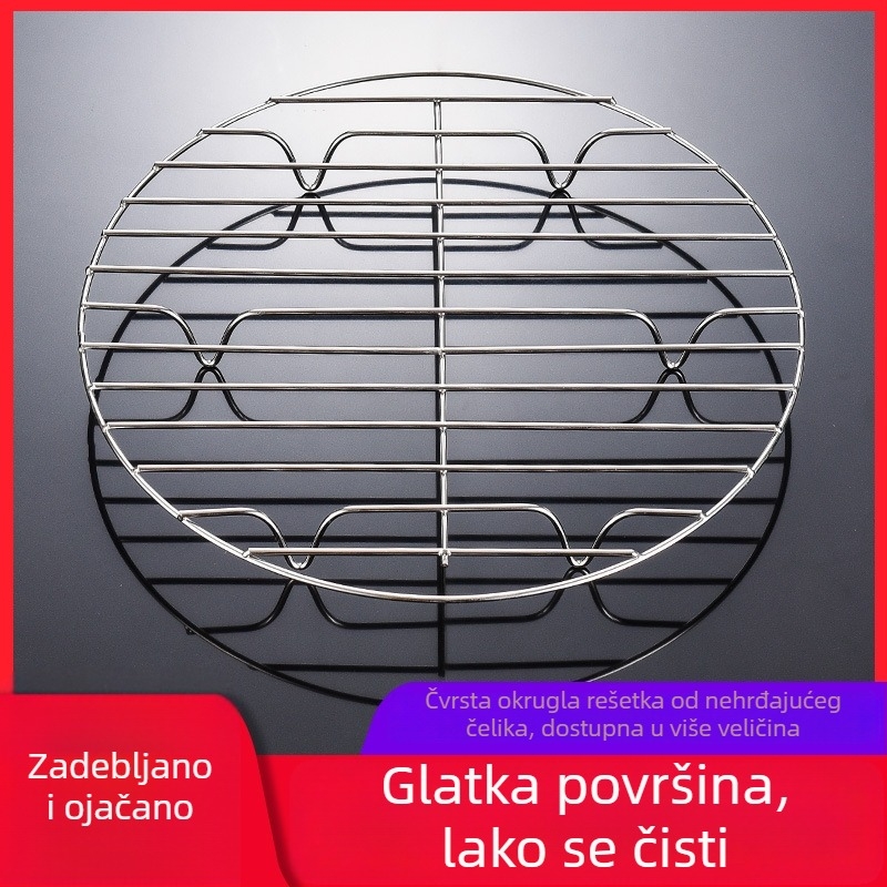 Nehrđajući čelik, okrugla mreža za posudu za juhu, rešetka za paru, anti-prijanjajuće dno i unutarnja mreža rešetke za posude s brinom