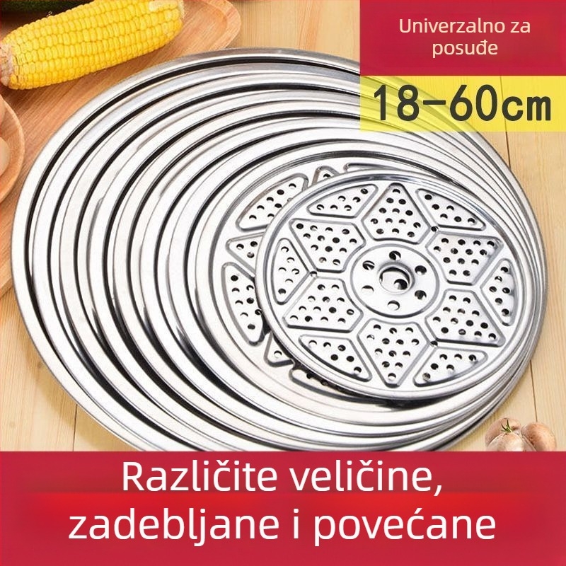Nerđajući čelična posuda za parenje i rešetka za lonce i wokove