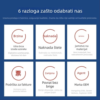 Prazne etikete za odjeću na roli, premazani papir, kolor ispis, etiketa s certifikatom, univerzalna uporaba, razne veličine