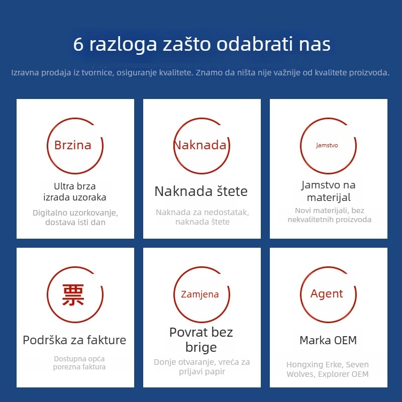 Prazne etikete za odjeću na roli, premazani papir, kolor ispis, etiketa s certifikatom, univerzalna uporaba, razne veličine