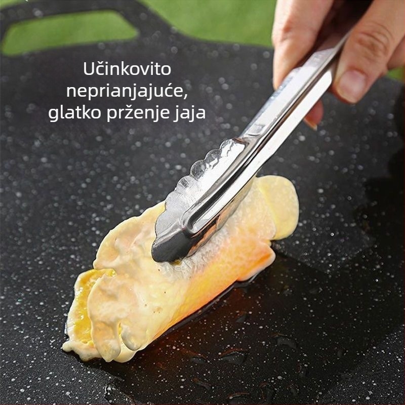 Vanjska ploča za roštilj na kazetnu ploču, roštiljna posuda, ploča Maifan kamena za kućnu upotrebu, Korejska Teppanyaki željezna ploča, indukcijska tava