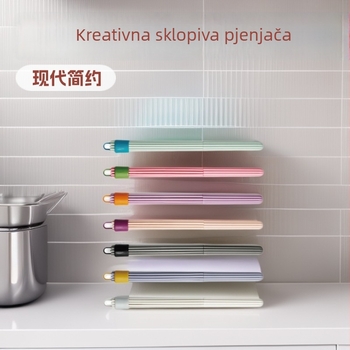 Izvlačna metlica za jaja s uspravnim trakom za jednostavno skladištenje