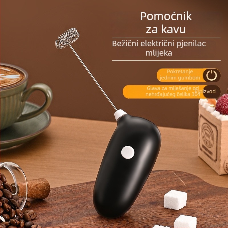 Bežični električni mućkalica za jaja, ručni mikser, sklopni za pečenje i šlag