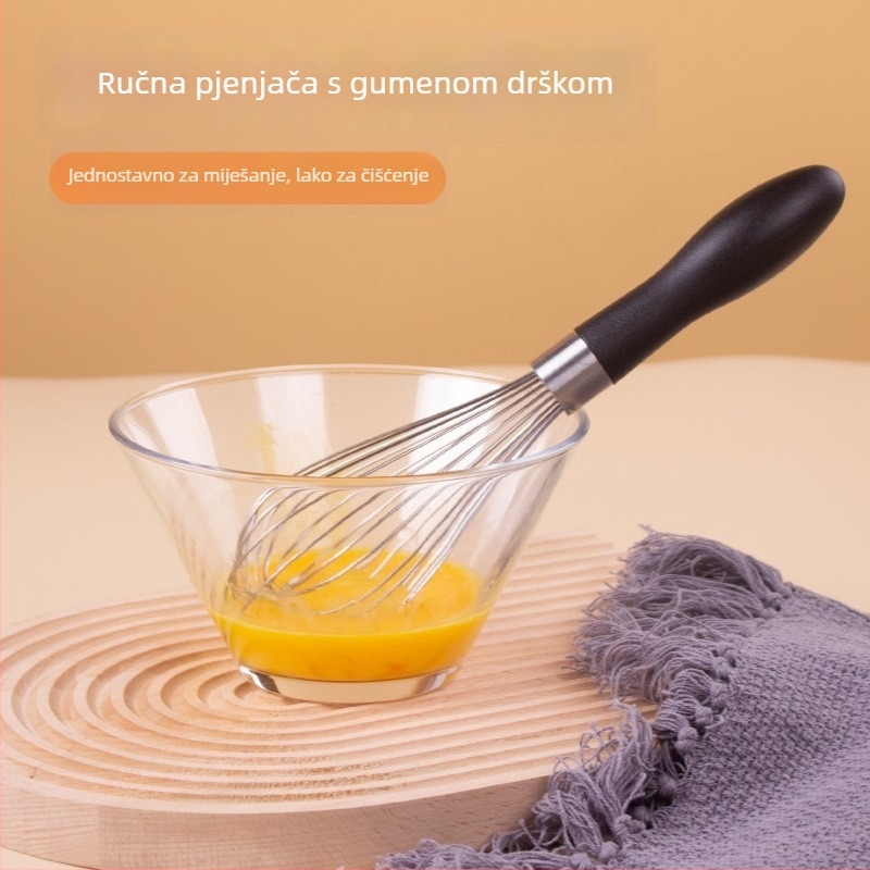 Nova ručna mućkalica za jaja s plastičnim držalom