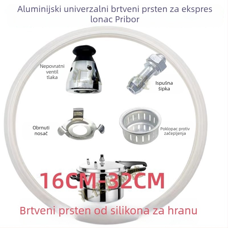 Pribor za lonac pod tlak: ventil za ograničenje tlaka, sigurnosni ventil, šipka za ispuštanje zraka i dijelovi cijevi, originalne univerzalne komponente
