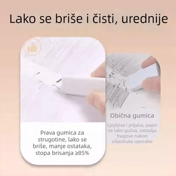 Šarolika trokutasta gumica za osnovnu školu, 2B, velika za djecu