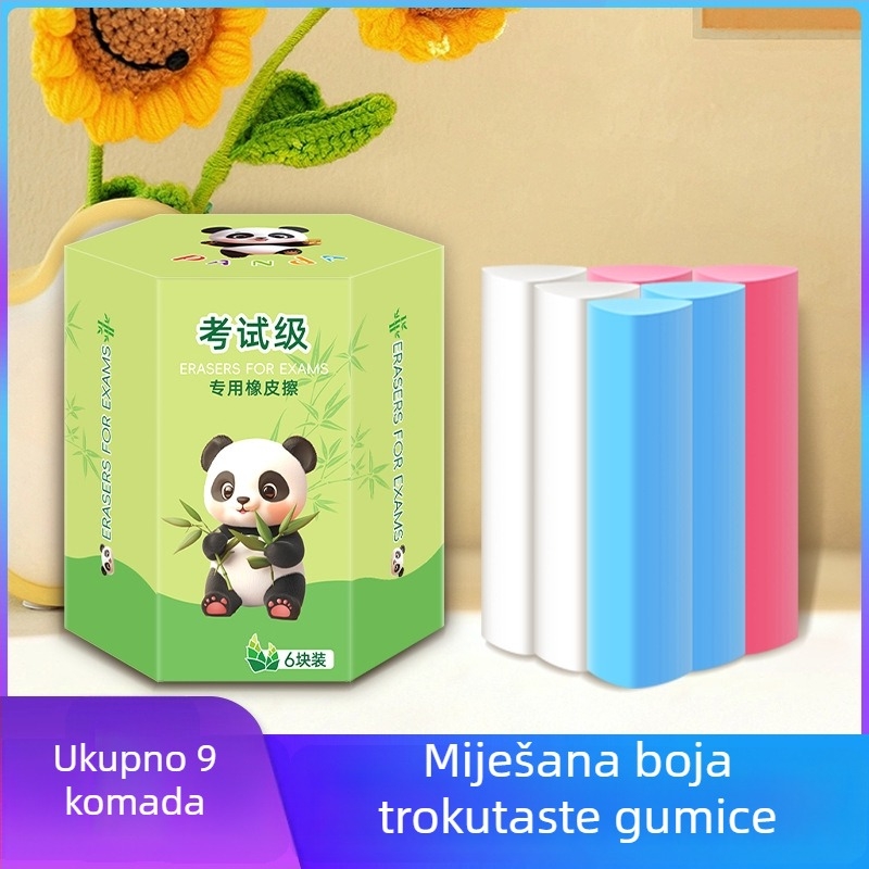 Šarolika trokutasta gumica za osnovnu školu, 2B, velika za djecu