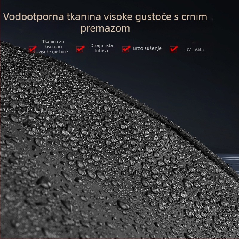 Dugački kišobran s metalnom glavom lava i motivom životinjskog znaka – vrhunski poslovni dar