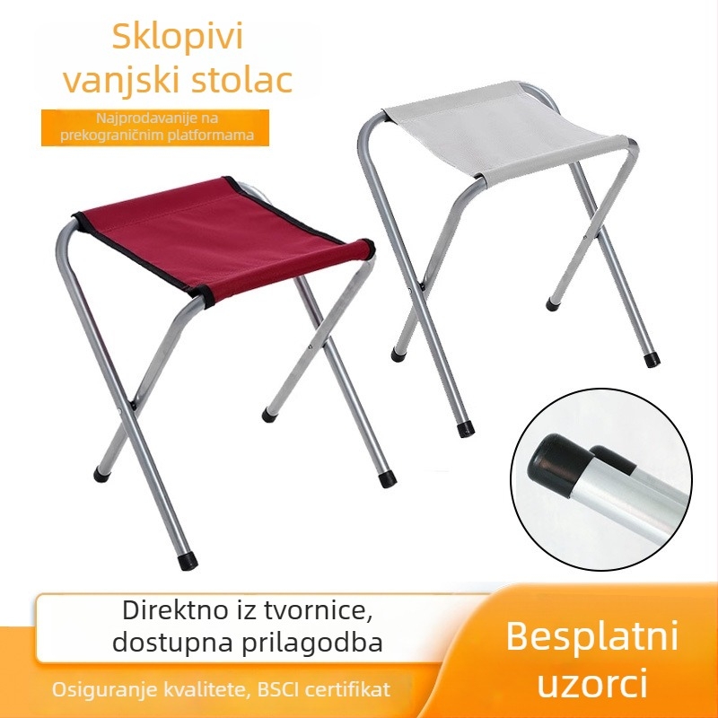 Sklopiva vanjska stolica – lagana i prijenosna za ribolov, roštilj i crtanje na otvorenom