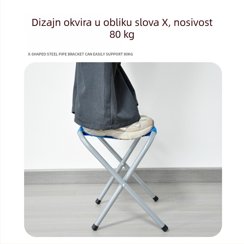 Sklopiva vanjska stolica – lagana i prijenosna za ribolov, roštilj i crtanje na otvorenom