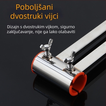 Stalak za kišobran za ribarsku platformu od nehrđajućeg čelika – otporan na vjetar, universalni, debeli veliki držač kišobrana, ribolovni dodaci