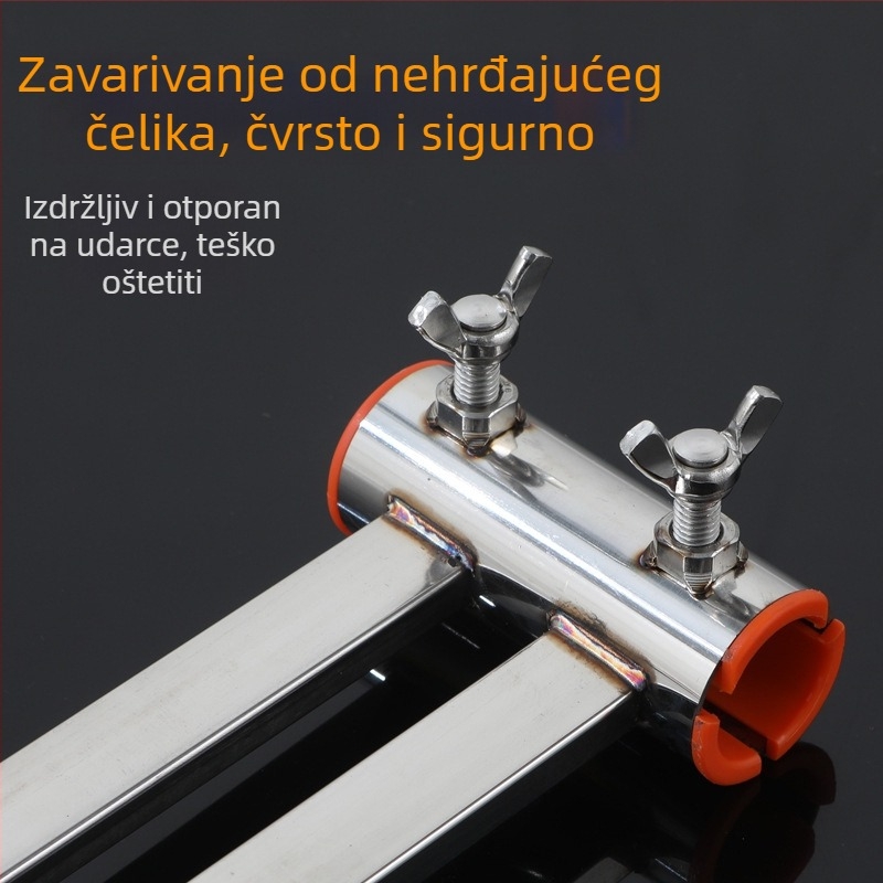 Stalak za kišobran za ribarsku platformu od nehrđajućeg čelika – otporan na vjetar, universalni, debeli veliki držač kišobrana, ribolovni dodaci