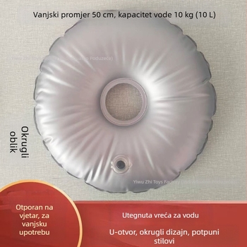 50 cm vodena balastna torba za vanjsku upotrebu — osnovna napunjena vodom za kišobran i kampiranje
