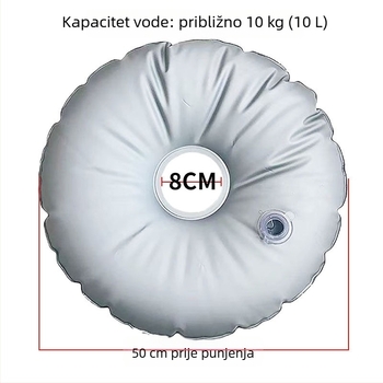 50 cm vodena balastna torba za vanjsku upotrebu — osnovna napunjena vodom za kišobran i kampiranje