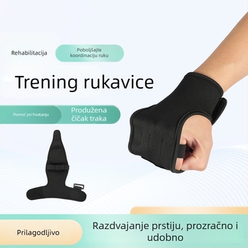 Rukavice za trening snage hvata s podrškom dlana i zapešća, prilagodljiva zaštita za fitness i trening s šipkom