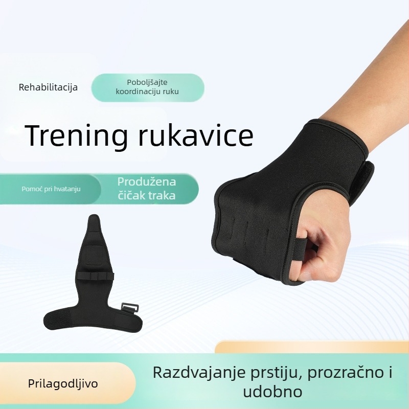 Rukavice za trening snage hvata s podrškom dlana i zapešća, prilagodljiva zaštita za fitness i trening s šipkom