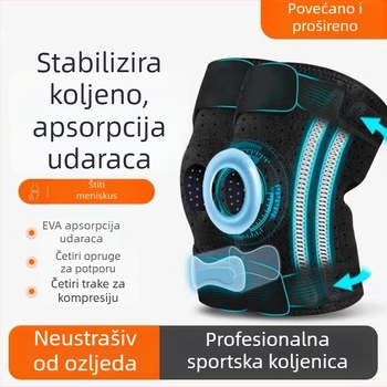 Sportski koljeni štitnici sa silikonskom zaštitom – za trčanje, badminton, penjanje i skakanje s užetom
