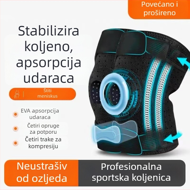 Sportski koljeni štitnici sa silikonskom zaštitom – za trčanje, badminton, penjanje i skakanje s užetom