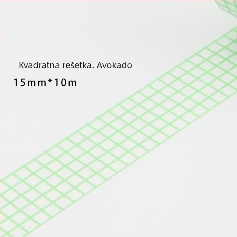 Ins osnovna mrežasta traka, zapisiva mrežasta i papirnata traka, svježa umjetnička podloga za kolage, dekorativna traka, 10 m