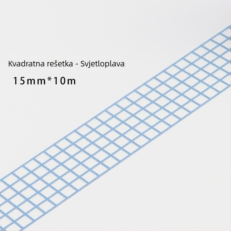Ins osnovna mrežasta traka, zapisiva mrežasta i papirnata traka, svježa umjetnička podloga za kolage, dekorativna traka, 10 m