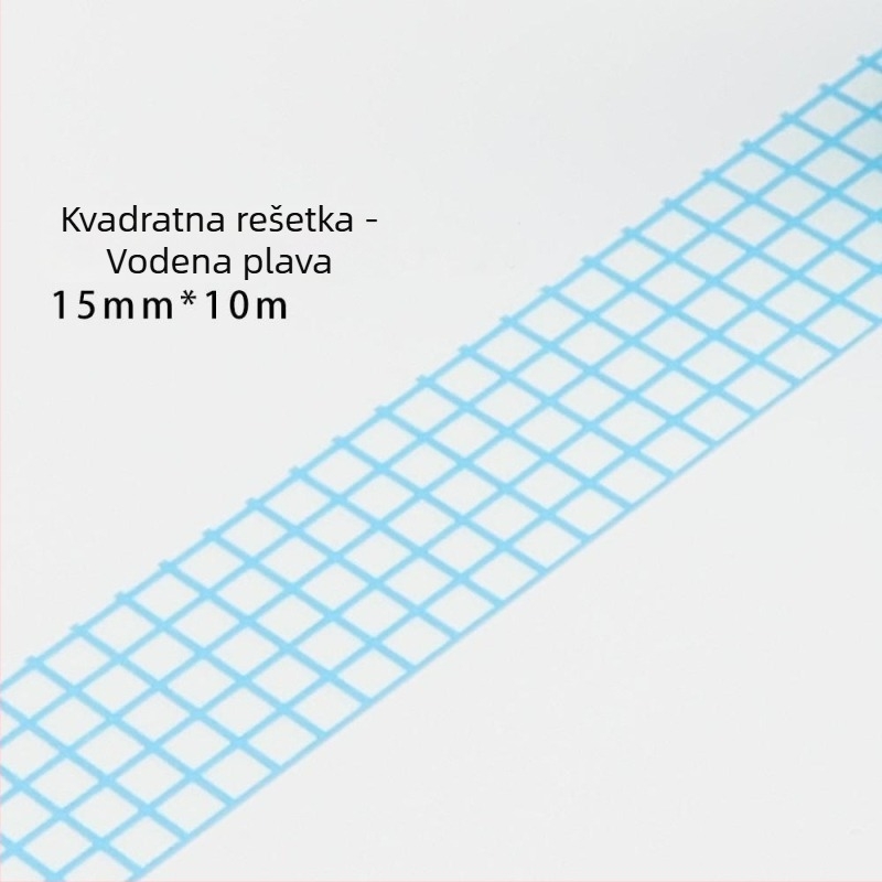Ins osnovna mrežasta traka, zapisiva mrežasta i papirnata traka, svježa umjetnička podloga za kolage, dekorativna traka, 10 m