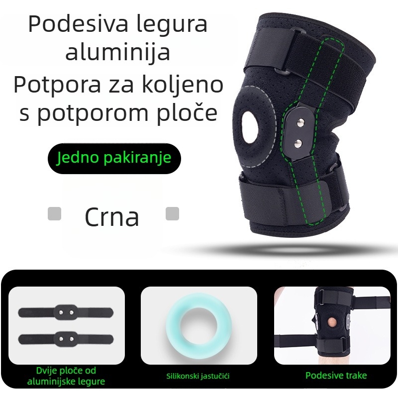 Koljena ortoza s patelarnim šinom i aluminijskim osloncem za trčanje