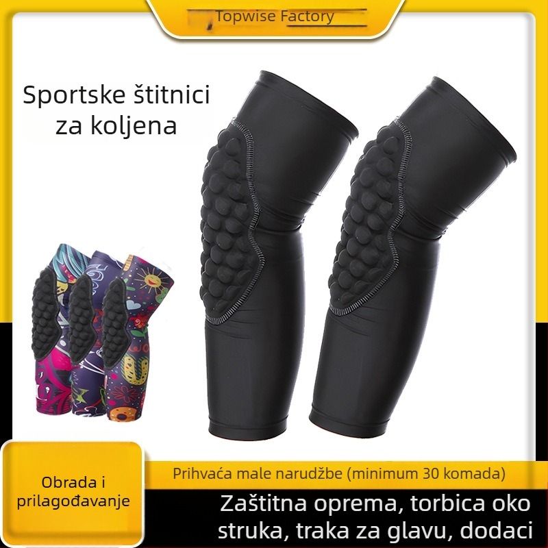 Dječji set zaštite koljena i lakta za košarku i rolanje, EVA pjena s hexagonalnim uzorkom, lagan i otporan na klizanje