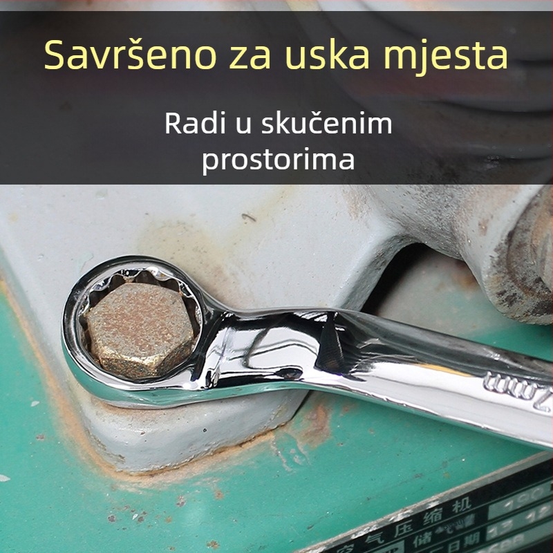 Dvostruki ključ s otvorima 17 mm i 19 mm, produženi alat za popravak automobila