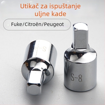 8 mm kvadratni ključ za odvijanje odvoda ulja iz posude – auto popravak alat
