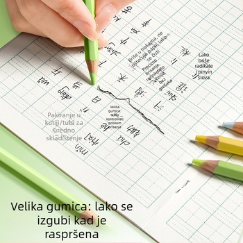 Kaba Bear gumica za olovku, mekana karikaturna gumica za crtanje i umjetničke zadatke