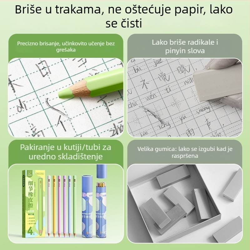 Kaba Bear gumica za olovku, mekana karikaturna gumica za crtanje i umjetničke zadatke