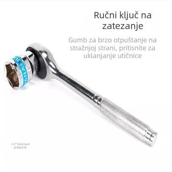 24-dijelni set ratchetskih ključeva za popravak automobila
