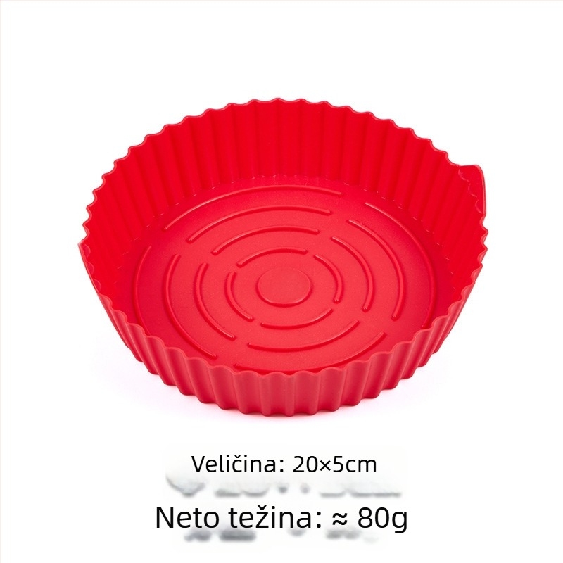 Silikonska podloga za kuhinju za air fryer, otporna na visoke temperature, posuda za pečenje od silikona, prehrambeni silikoni, veliki i mali modeli, kućna upotreba